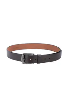 The Roadster Lifestyle Co. Men Pack Of 2 Black & Brown Leather Belts