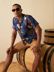 DENNISON Men Smart Block Printed Casual Shirt