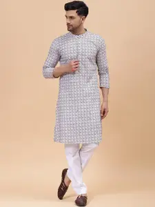 See Designs Ethnic Motifs Printed Thread Work Kurta
