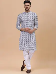 See Designs Ethnic Motifs Printed Thread Work Pure Cotton Kurta