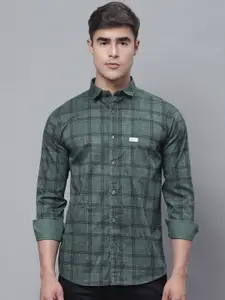 Majestic Man Classic Slim Fit Tartan Checked Pure Cotton Casual Shirt