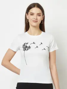 GLITO Graphic Printed Round Neck Cotton T-Shirt