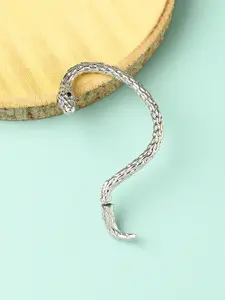 SOHI Silver-Plated Animal Shaped Ear Cuff Earrings