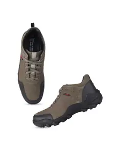 Red Chief Men Comfort Insole Leather Basics Trekking Shoes