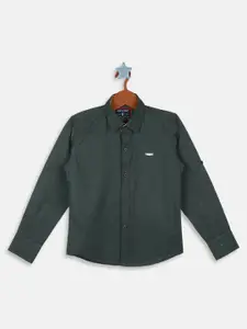 Monte Carlo Boys Roll-Up Sleeves Cotton Casual Shirt