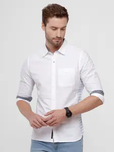 WROGN Standard Slim Fit Oxford Cotton Casual Shirt