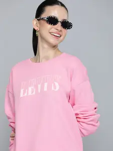 Levis Graphic Brand Logo Printed Pure Cotton Sweatshirt
