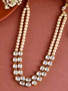 Silvermerc Designs Brass Gold-Plated Layered Necklace