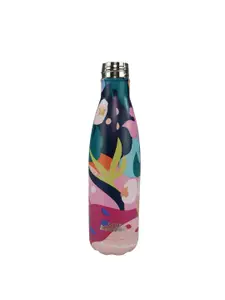 Smily Kiddos Kids Green & Pink Printed Water Bottle 500ml