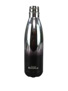 Smily Kiddos Kids Silver Toned & Black Colourblocked Water Bottle 500ml