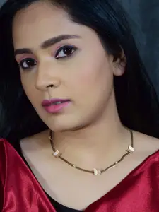 GRIIHAM Rose Gold-Plated Butterfly Necklace