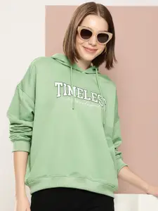 Harvard Typography Applique Hooded Sweatshirt