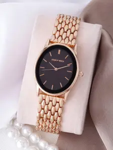 JOKER & WITCH Women Embellished Dial &  Bracelet Style Straps Analogue Watch AMWW733