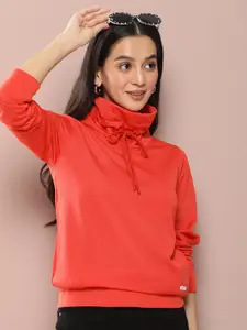 Harvard Solid High Neck Sweatshirt