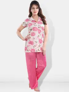 Be You Women Floral Printed Night suit