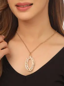 NVR Gold-Plated Oxidised Bohemian Necklace