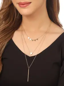 NVR Gold-Plated Layered Minimal Necklace