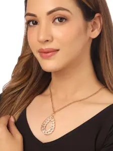 NVR Gold-Plated Oxidised Bohemian Necklace