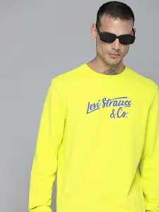 Levis Pure Cotton Typography Printed Sweatshirt