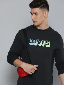 Levis Brand Logo Printed Pure Cotton Sweatshirt