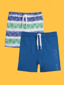 Anthrilo Boys Pack Of 2 High-Rise Cotton Shorts