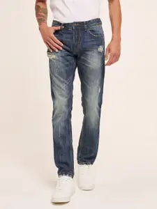 ALCOTT Men Cotton Low Distress Heavy Fade Jeans