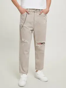 ALCOTT Men Cotton Straight Fit Low Distress Jeans