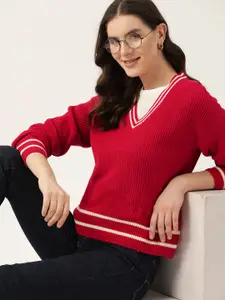 Mast & Harbour Acrylic Cable Knit Pullover