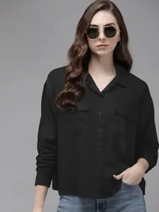 The Roadster Life Co. Oversized Double Pocket Casual Shirt