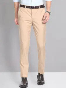 AD By Arvind Men Slim Fit Twill Formal Trousers