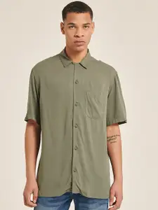 ALCOTT Boxy Fit Opaque Casual Shirt