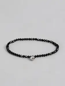 DressBerry Silver-Plated Stone-Studded Anklet