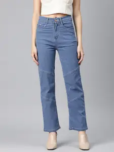 ADBUCKS Women Straight Fit High-Rise Stretchable Jeans