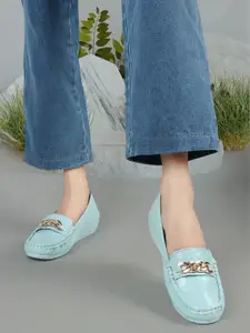 ELLE Women Textured Heeled Lightweight Loafers