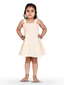 Creative Kids Girls Schiffli Cotton Fit & Flare Dress