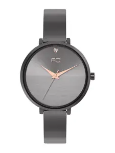 French Connection Women Round Dial & Stainless Steel Straps Analogue Watch FCN00076E
