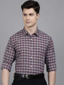 Allen Solly Slim Fit Tartan Checked Pure Cotton Formal Shirt
