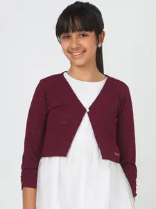 Peter England Front Open Embellished Shrug