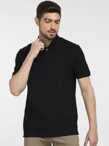 SELECTED Henley Neck Short Sleeves Slim Fit T-shirt
