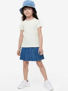 H&M Girls Ribbed Cotton Top