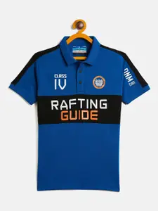 Duke Boys Typography Printed Polo Collar Slim Fit Cotton Casual T Shirt