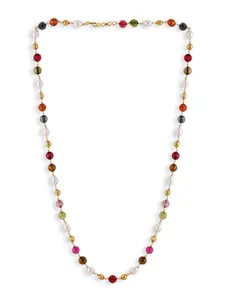ABDESIGNS Gold-Plated Artificial Stones & beads Necklace