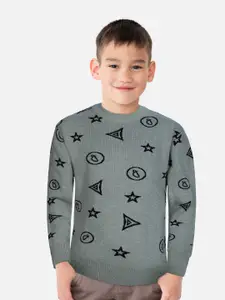 Gini and Jony Boys Geometric Printed Pullover