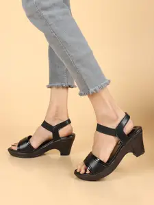 XE Looks Open Toe Platform Heels