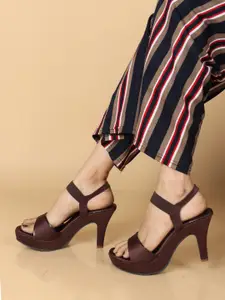 XE Looks Open Toe Platform Heels
