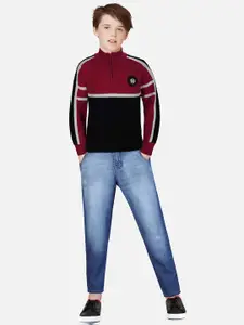 Gini and Jony Boys Colourblocked Pullover