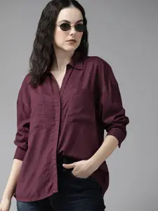 The Roadster Life Co. Spread Collar Casual Shirt