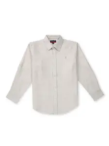 Gini and Jony Boys Spread Collar Opaque Cotton Casual Shirt