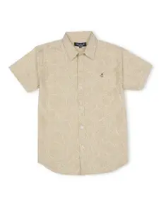Gini and Jony Boys Tropical Printed Cotton Casual Shirt