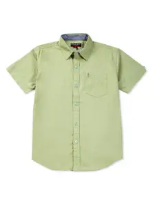 Gini and Jony Infant Boys Spread Collar Cotton Casual Shirt